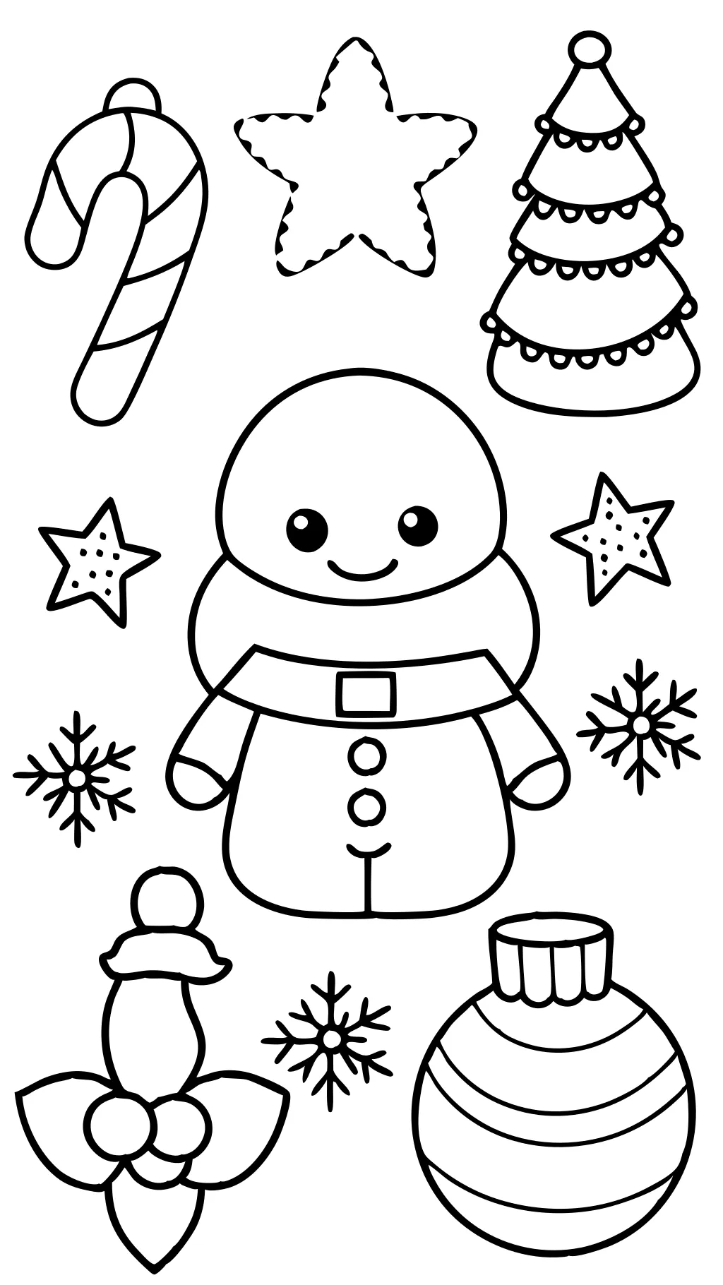 christmas coloring pages easy